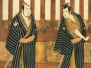 Ichikawa Monosuke II and Sakata Hangoro, ca. 1780