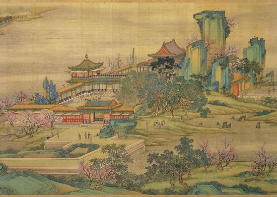 Along the River During Qingming Festival (section), 12th century. Source: Wikimedia Commons. 