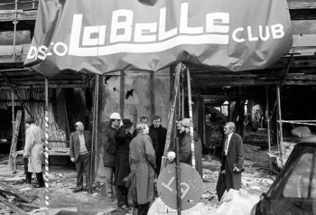 Aftermath of the bombing of the La Belle nightclub, Berlin, 1986.