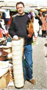 The author buys supplies for an n'deup (healing ritual), Senegal, 2000.