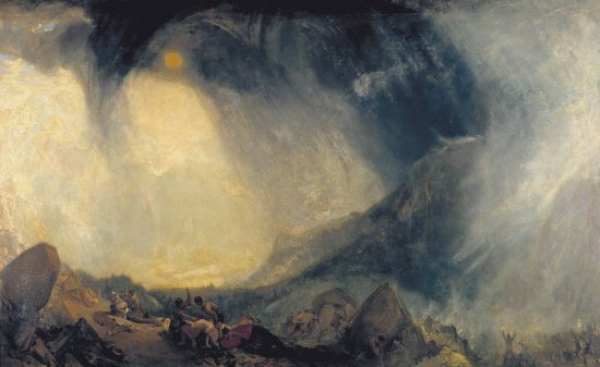 J.M.W. Turner, Snowstorm: Hannibal and His Army Crossing the Alps, 1810-12