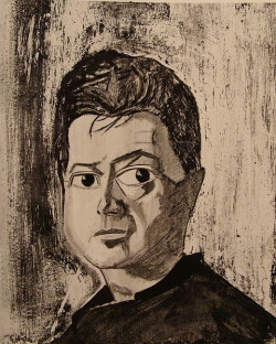 Portrait of Francis Bacon, Reginald Gray, oil on board, 1960. Source: Wikimedia Commons.
