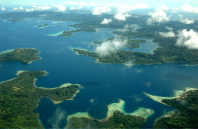 Aerial view of the Solomon Islands. Photo: Jim Lounsbury. Source: Wikimedia Commons.