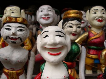 Vietnamese water puppets. Photo: Danny Fay. Source: Wikimedia Commons.