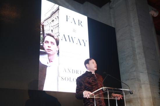 Andrew Solomon speaks at the launch party for his book, Far & Away. Photo: Michael Sharkey.