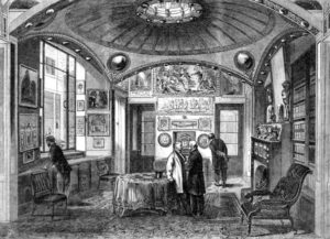 John Soane's breakfast room, Illustrated London News, 1864.