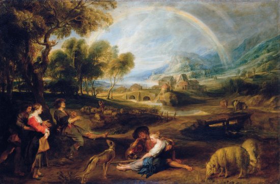 Peter Paul Rubens, Landscape with a Rainbow, 1630-5. Source: Wikimedia Commons.