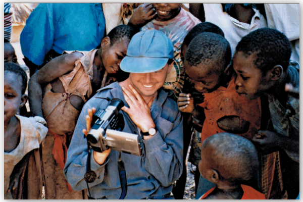 Andrew Solomon in Zambia. Photo: Luca Trovato.