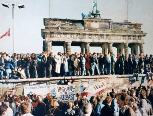 Fall of the Berlin Wall, 1989.